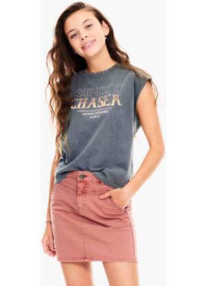 T-shirt gris GARCIA fille