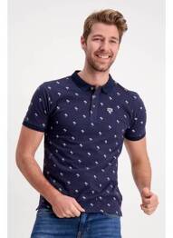 Polo bleu BRUCE & BUTLER  homme
