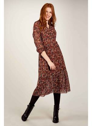 Robe longue marron ZABAIONE femme