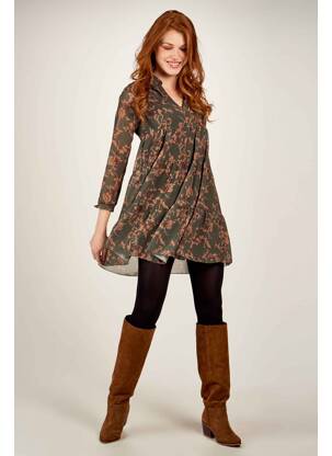 Robe mi-longue vert ZABAIONE femme