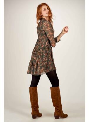 Robe mi-longue vert ZABAIONE femme
