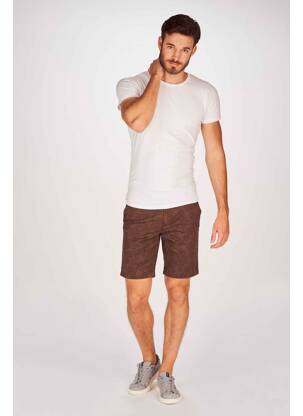 Bermuda marron BRUCE & BUTLER  homme