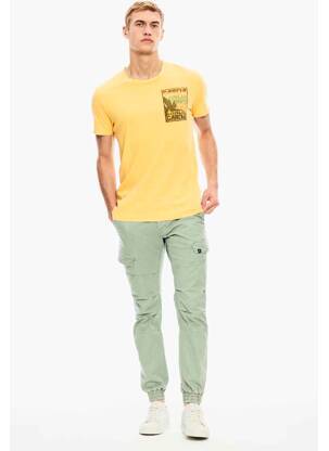 T-shirt jaune GARCIA pour homme