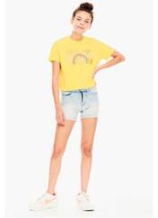 T-shirt jaune GARCIA pour fille seconde vue