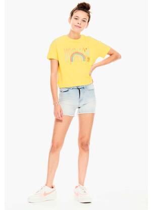 T-shirt jaune GARCIA pour fille