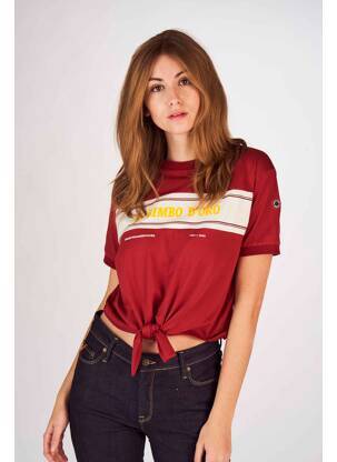 T-shirt rouge CYCLO CLUB MARCEL  femme