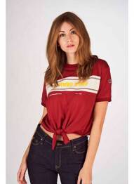 T-shirt rouge CYCLO CLUB MARCEL  femme