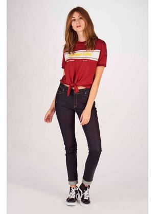 T-shirt rouge CYCLO CLUB MARCEL  femme