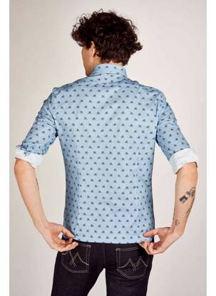 Chemise manches longues bleu CYCLO CLUB MARCEL  homme