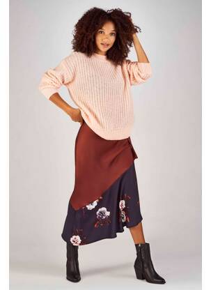 Jupe longue rouge CLOUDS OF FASHION femme