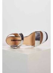 Sandales/Nu pieds argent CLOUDS OF FASHION pour femme seconde vue