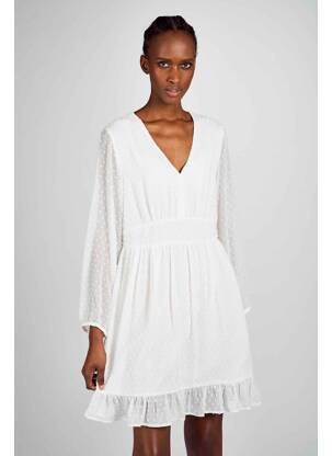 Robe courte blanc CLOUDS OF FASHION pour femme