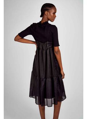 Robe mi-longue noir CLOUDS OF FASHION femme