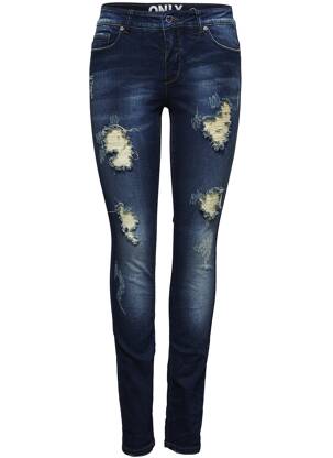 Jeans coupe slim bleu ONLY femme