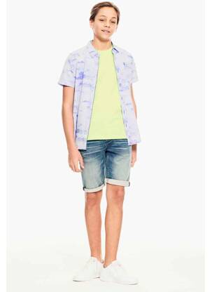 Chemise manches courtes bleu GARCIA garçon