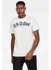 T-shirt blanc G STAR pour homme seconde vue