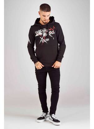 Sweat-shirt à capuche noir DYJCODE BY DENNIS PRAET  homme
