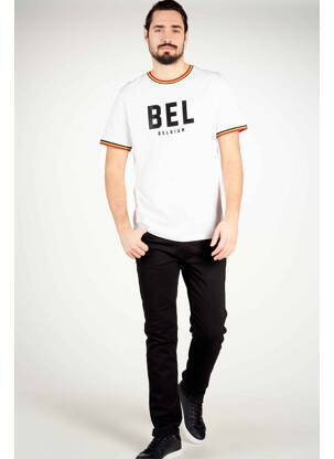 T-shirt blanc DYJCODE BY DENNIS PRAET  homme