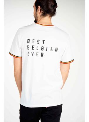 T-shirt blanc DYJCODE BY DENNIS PRAET  homme