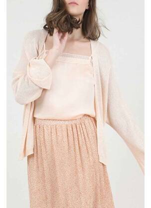 Gilet manches longues rose MOLLY BRACKEN femme