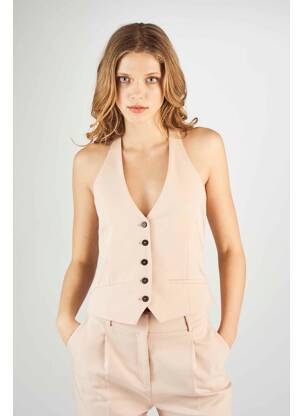 Gilet sans manche rose DEUX. BY ELINE DE MUNCK femme