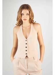 Gilet sans manche rose DEUX. BY ELINE DE MUNCK femme