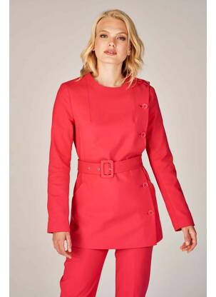Manteau long rose DEUX. BY ELINE DE MUNCK femme