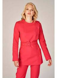 Manteau long rose DEUX. BY ELINE DE MUNCK femme