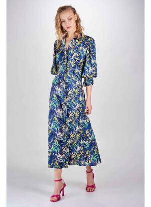 Robe longue bleu DEUX. BY ELINE DE MUNCK femme