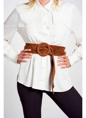 Ceinture marron DEUX. BY ELINE DE MUNCK femme