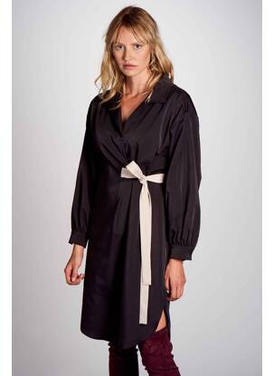Robe mi-longue noir DEUX. BY ELINE DE MUNCK femme