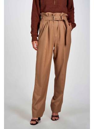 Pantalon large marron DEUX. BY ELINE DE MUNCK femme