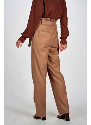 Pantalon large marron DEUX. BY ELINE DE MUNCK femme