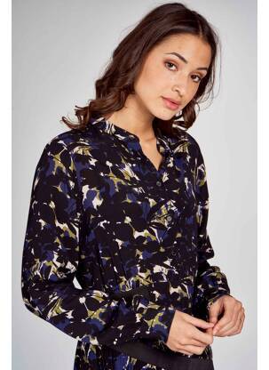 Robe mi-longue noir DEUX. BY ELINE DE MUNCK femme