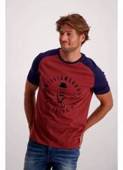 T-shirt rouge BRUCE & BUTLER  pour homme seconde vue