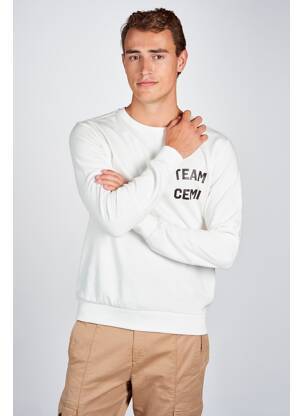 Sweat-shirt blanc CEMI homme