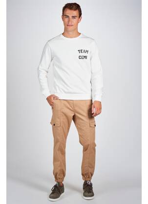 Sweat-shirt blanc CEMI homme