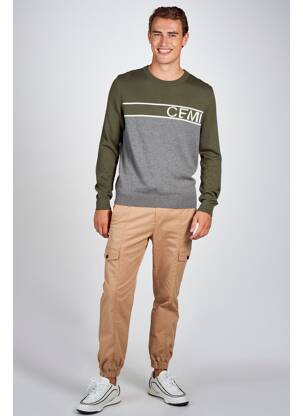 Pull vert CEMI homme