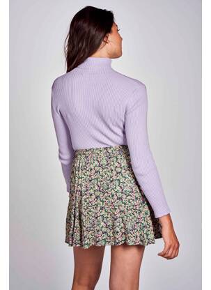 Pull col roulé violet CEMI femme