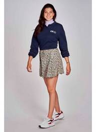 Jupe courte bleu CEMI femme