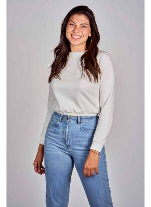 Sweat-shirt blanc CEMI femme