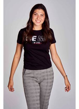 T-shirt noir CEMI femme