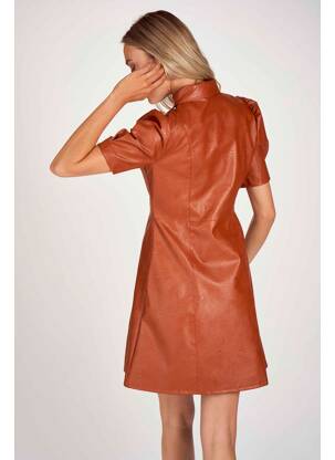 Robe courte marron FOUDRE BY AURELIE VAN DAELEN femme