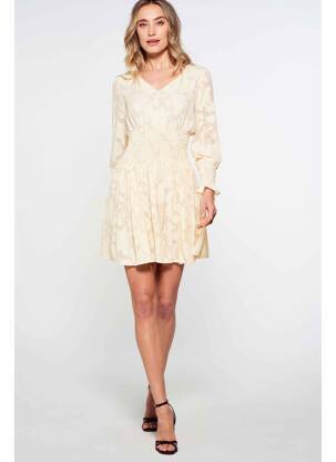 Robe courte beige FOUDRE BY AURELIE VAN DAELEN femme