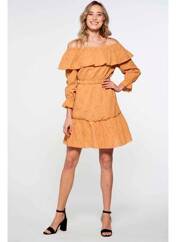 Robe mi-longue orange FOUDRE BY AURELIE VAN DAELEN pour femme seconde vue