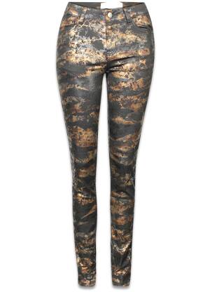 Pantalon slim noir PIECES femme