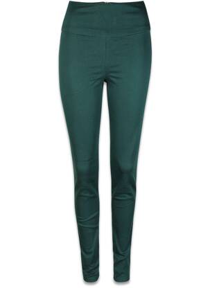 Pantalon slim vert PIECES femme