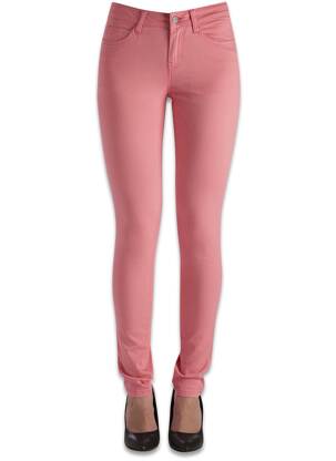 Jeans coupe slim rose PIECES femme