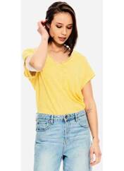 T-shirt jaune GARCIA pour femme seconde vue