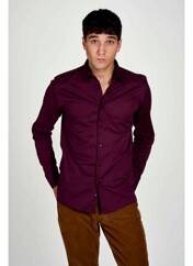 Chemise manches longues marron LE FABULEUX MARCEL DE BRUXELLES pour homme seconde vue